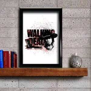 Fan Art The Walking Dead Carl Printed Picture